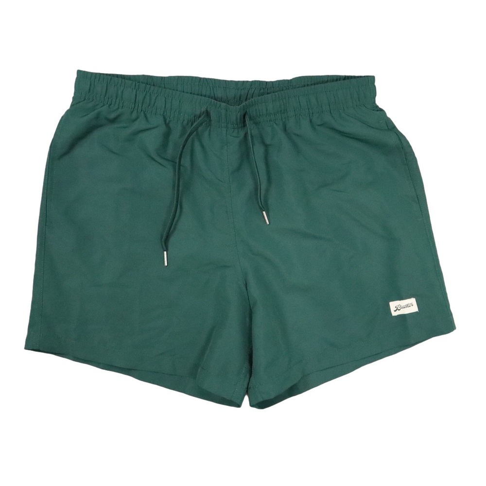 Bather Pine Swim Trunks Mens M Green Solid Modern Recycled Nylon Beach Pool Surf